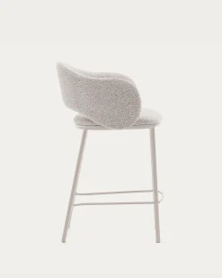 Kave Home Barstoel Maina Beige Grove Chenille 65cm