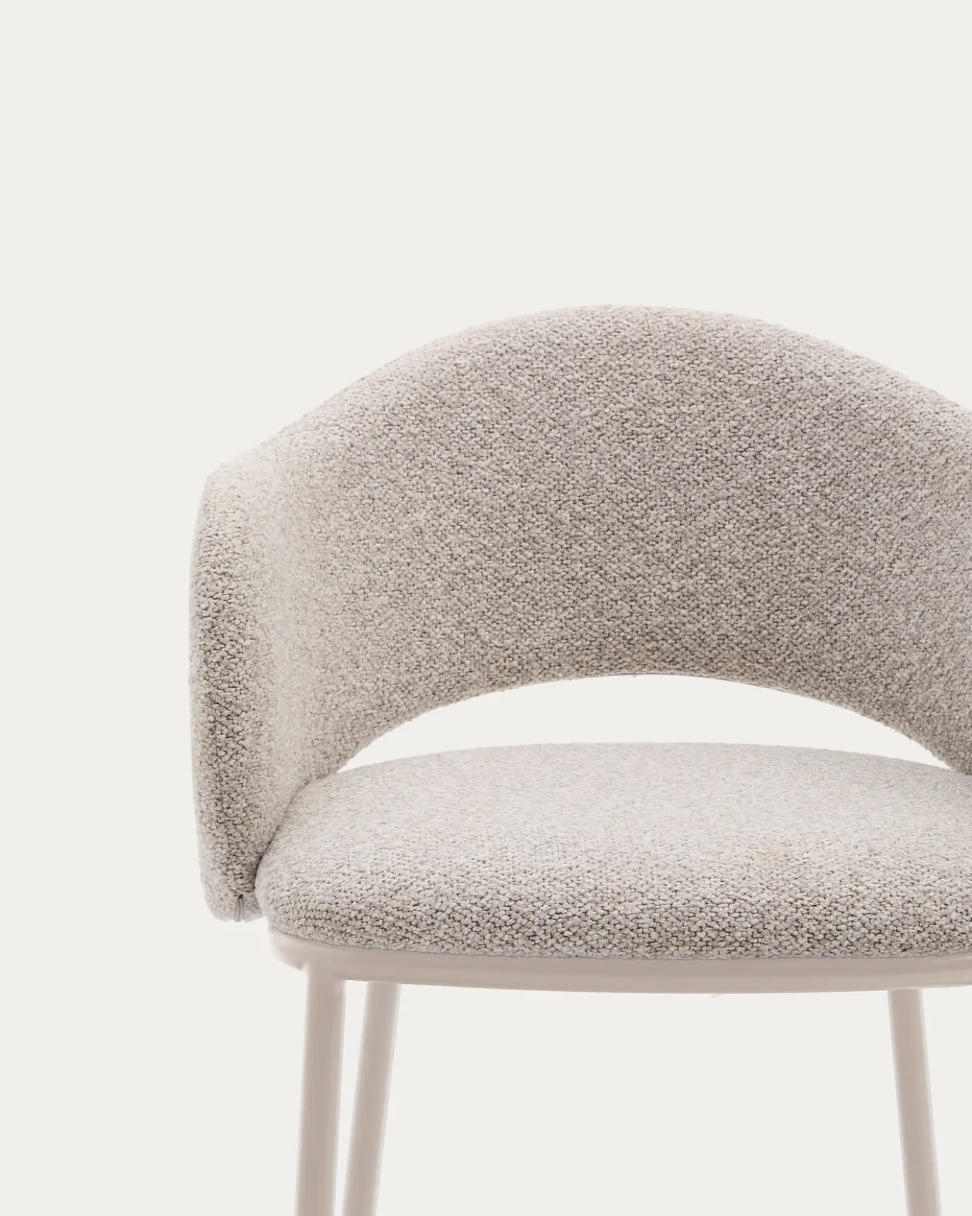 Kave Home Barstoel Maina Beige Grove Chenille 65cm