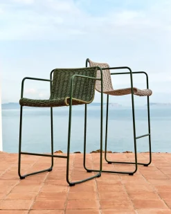 Kave Home Barstoel Maurina Outdoor Grijs/Groen