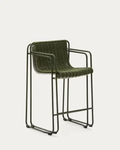 Kave Home Barstoel Maurina Outdoor Grijs/Groen