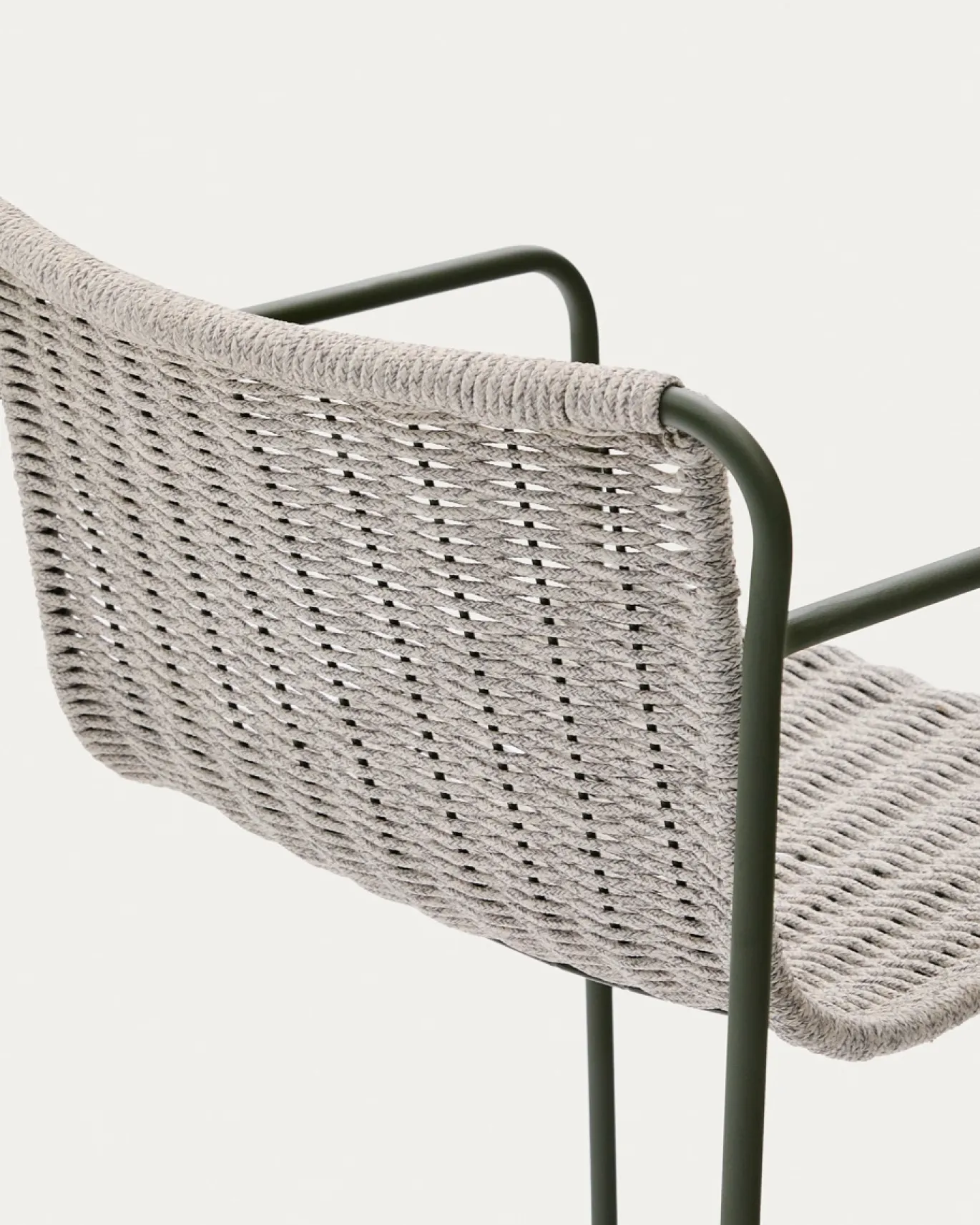 Kave Home Barstoel Maurina Outdoor Grijs/Groen