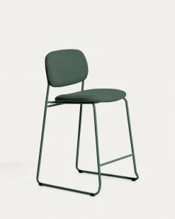 Kave Home Barstoel Meli Chenille Groen