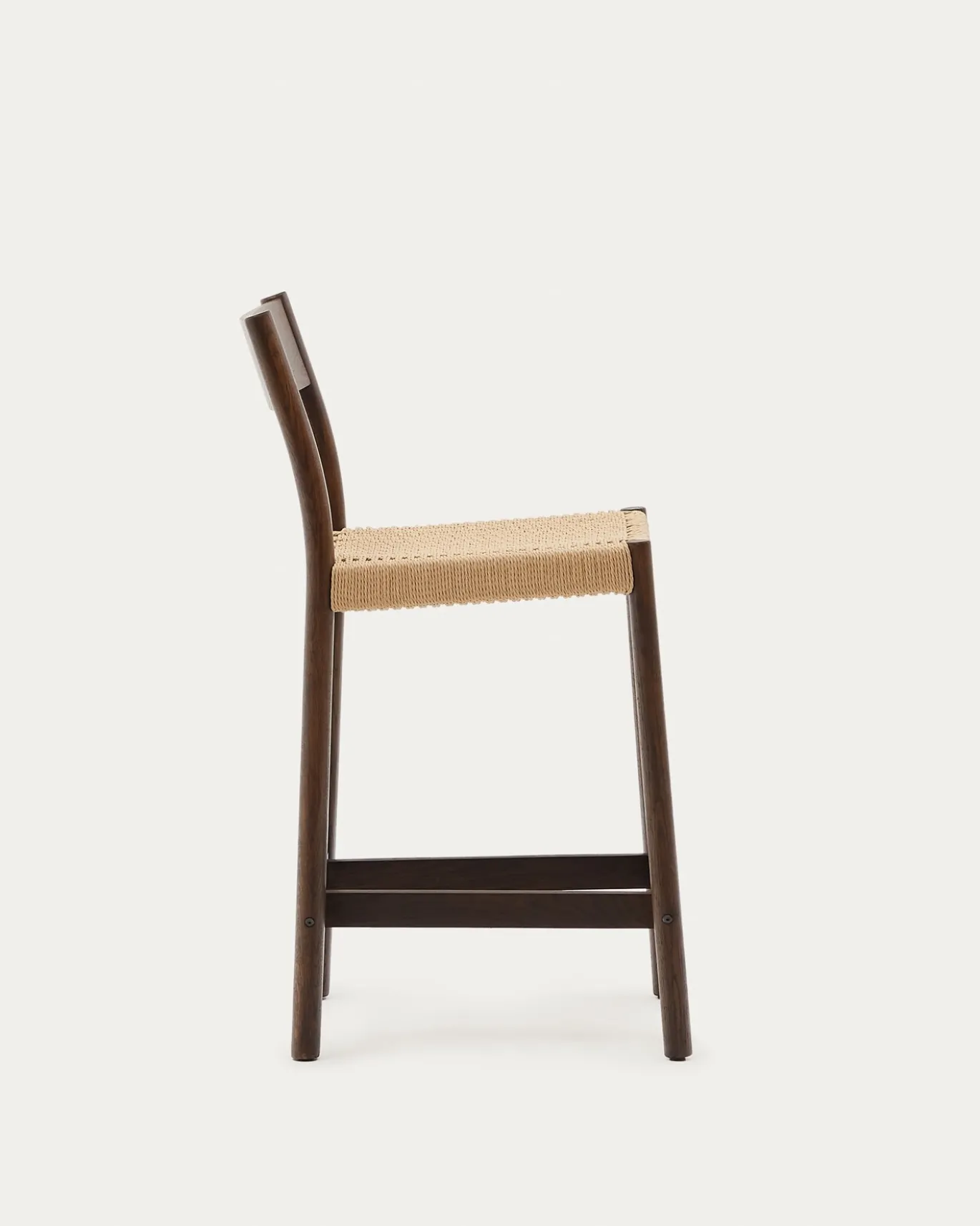Kave Home Barstoel Yalia Eikenhout Walnoot 65cm