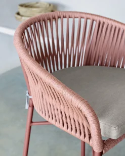 Kave Home Barstoel Yanet Terracotta Touw