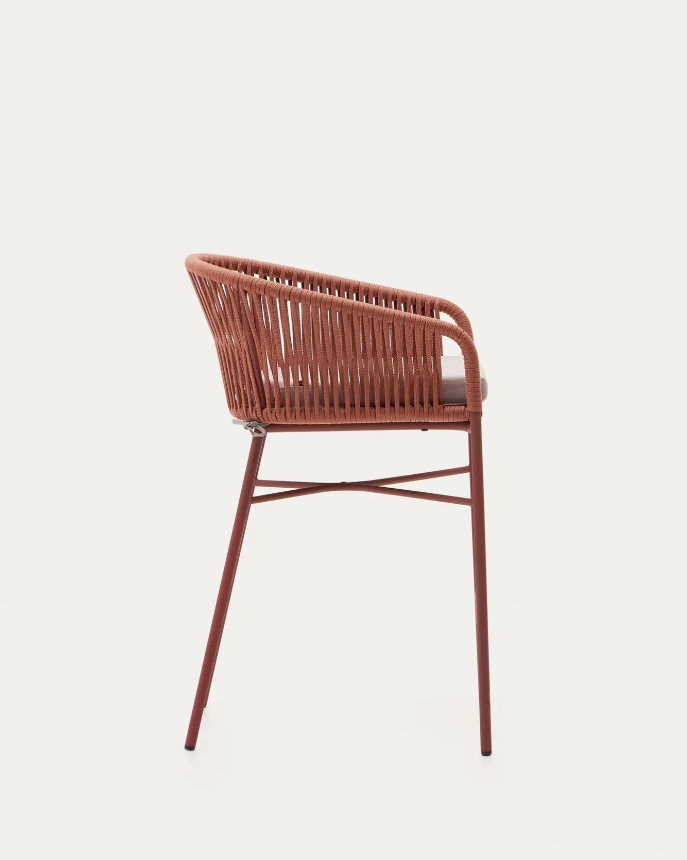 Kave Home Barstoel Yanet Terracotta Touw