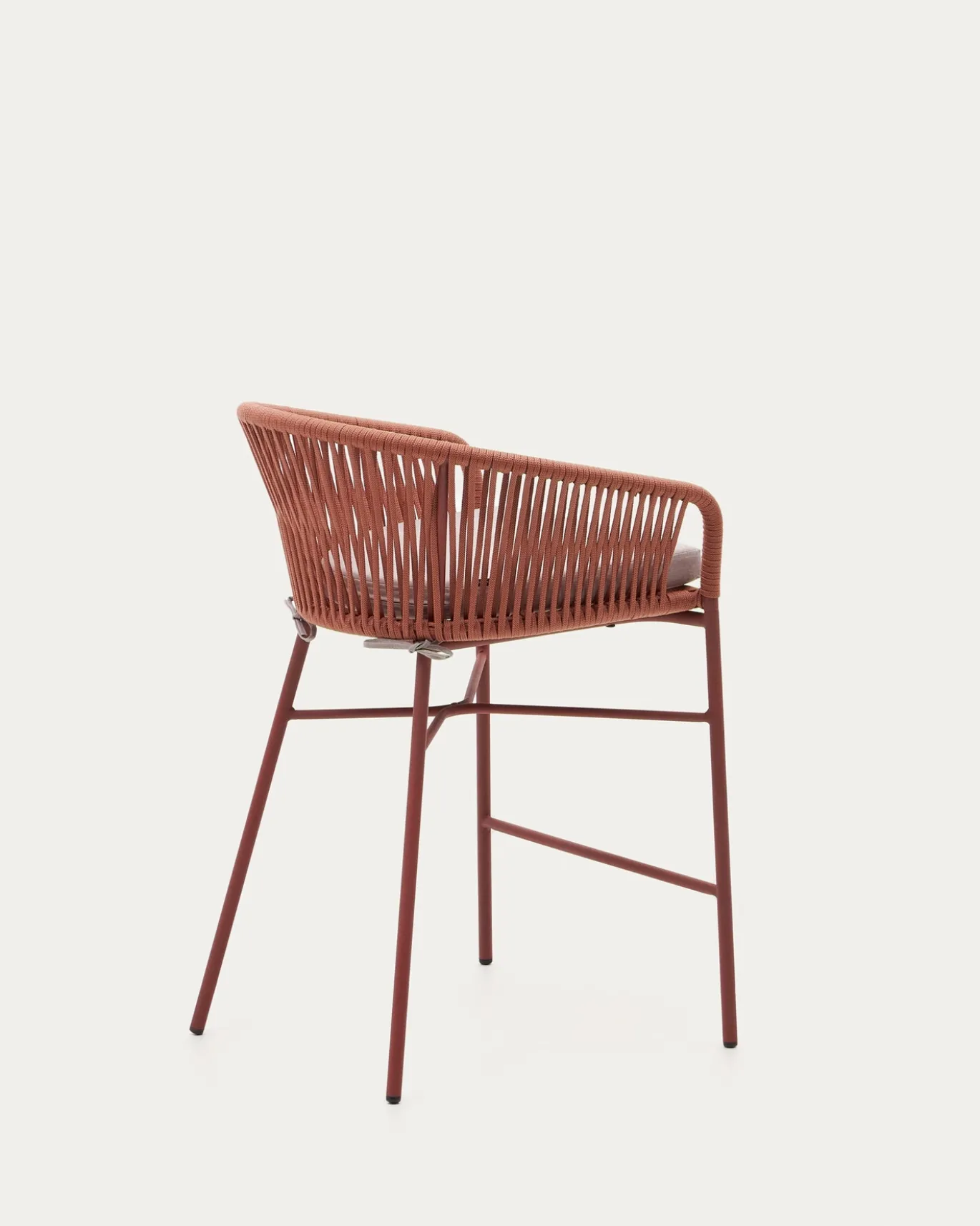 Kave Home Barstoel Yanet Terracotta Touw