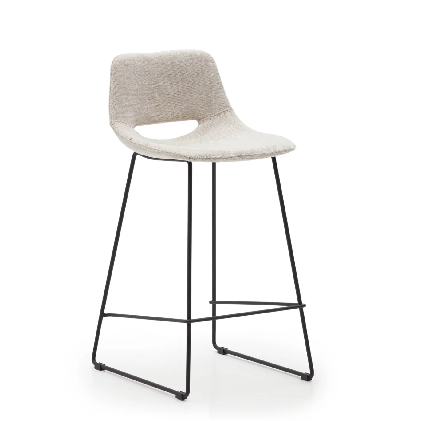 Kave Home Barstoel Zahara Beige/Zwart