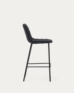 Kave Home Barstoel Zunilda Zwart Chenille