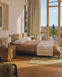 Kave Home Bed Arelida Eiken Lichtbruin 180x200cm