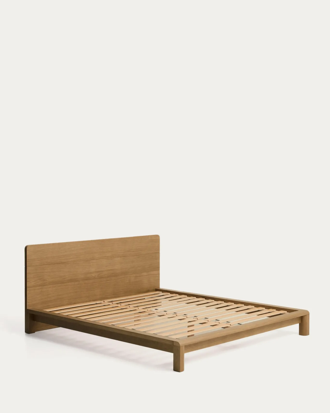 Kave Home Bed Arelida Eiken Lichtbruin 180x200cm