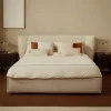 Kave Home Bed Arvian Chenille Beige 160x200cm