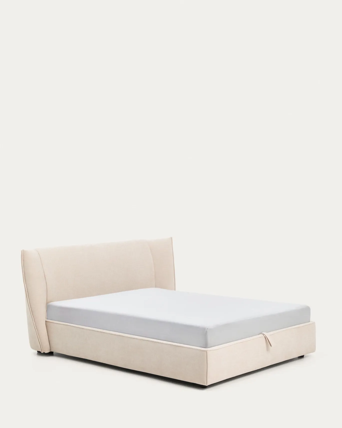 Kave Home Bed Arvian Chenille Beige 160x200cm
