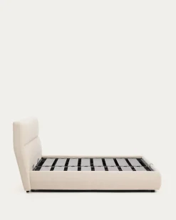 Kave Home Bed Dafra Chenille Beige 180x200cm