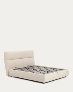 Kave Home Bed Dafra Chenille Beige 160x200cm
