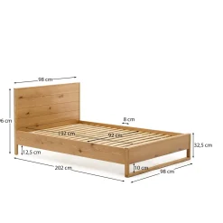 Kave Home Bedframe Alguema Naturel 90x190cm