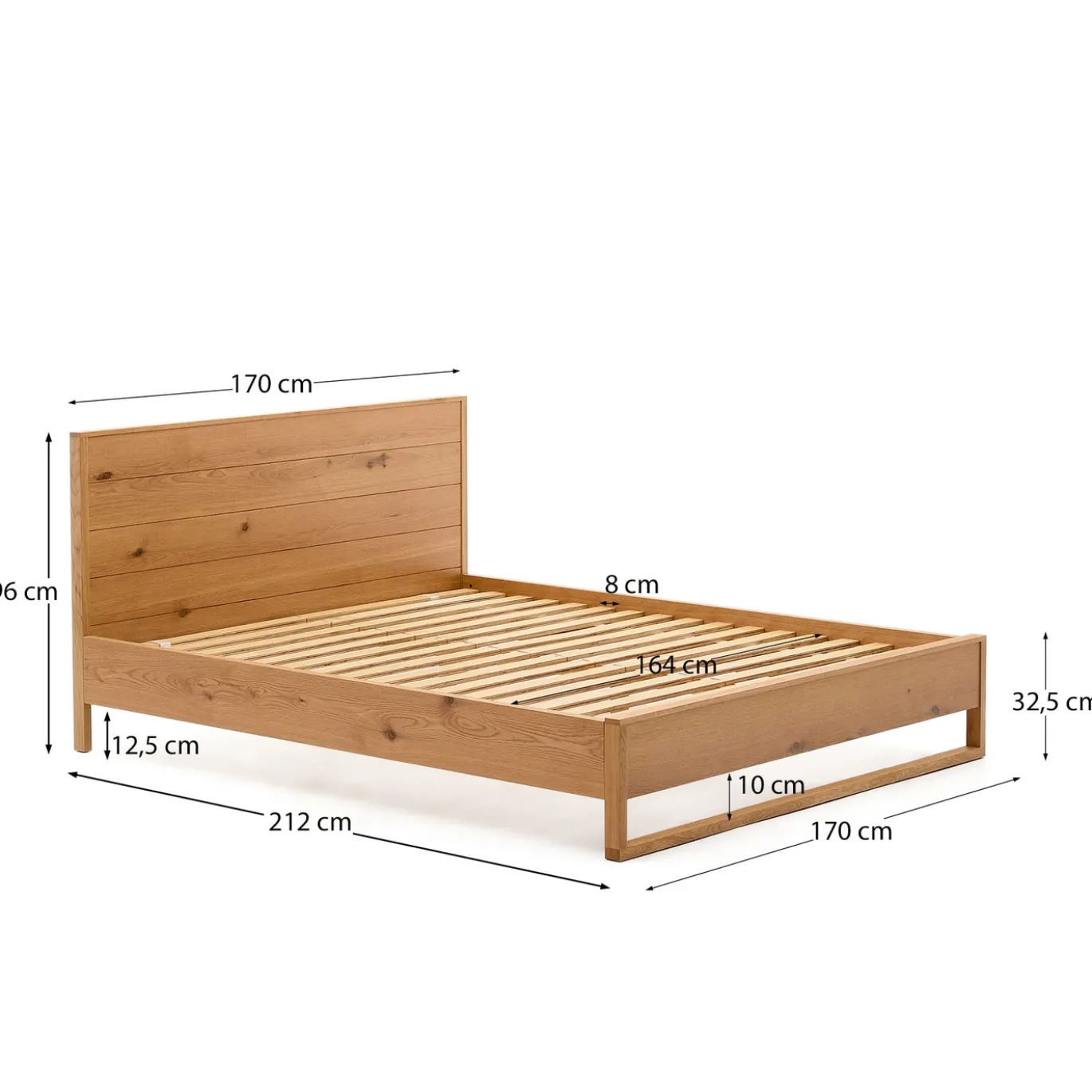 Kave Home Bedframe Alguema Naturel 160x200cm
