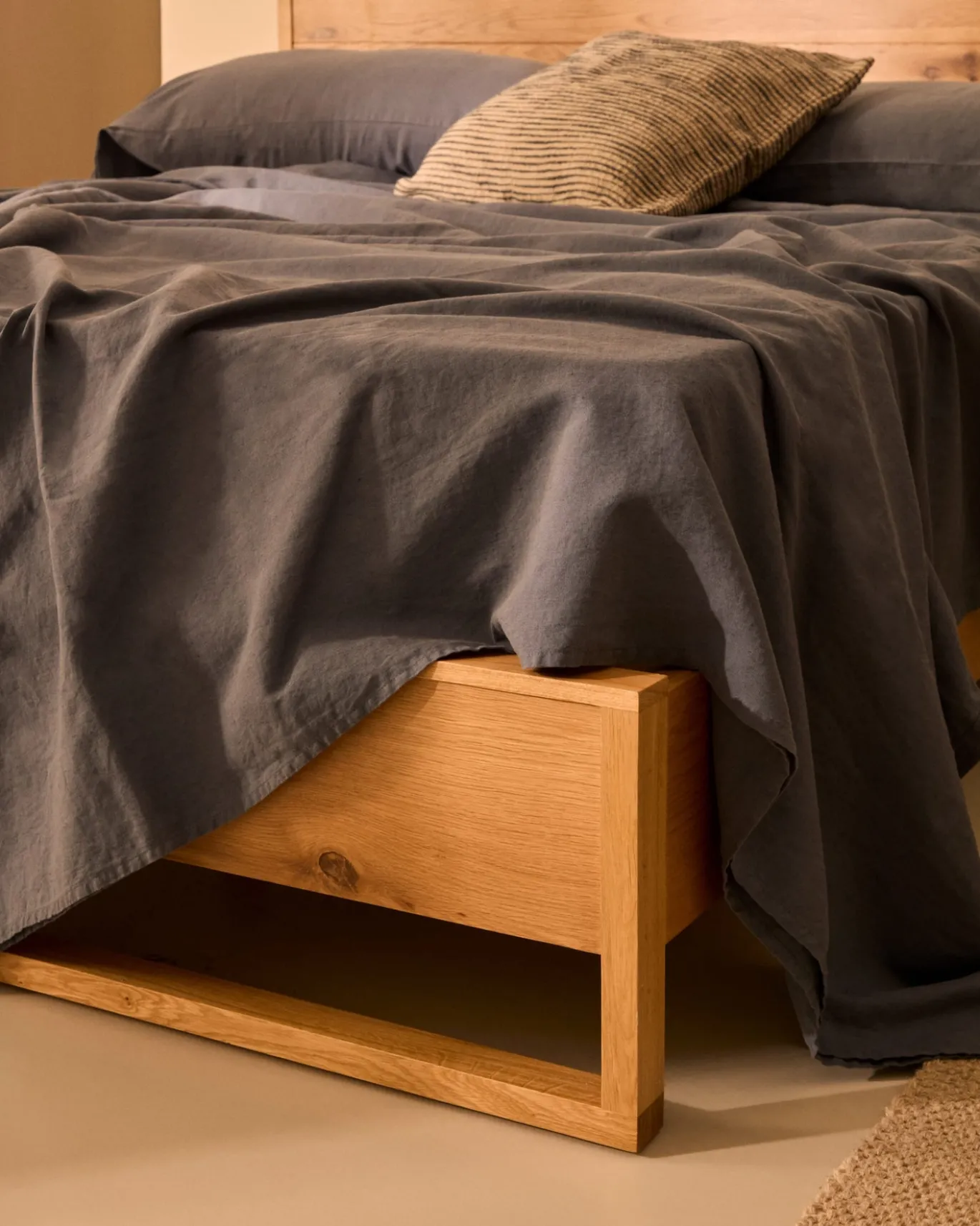 Kave Home Bedframe Alguema Naturel 160x200cm