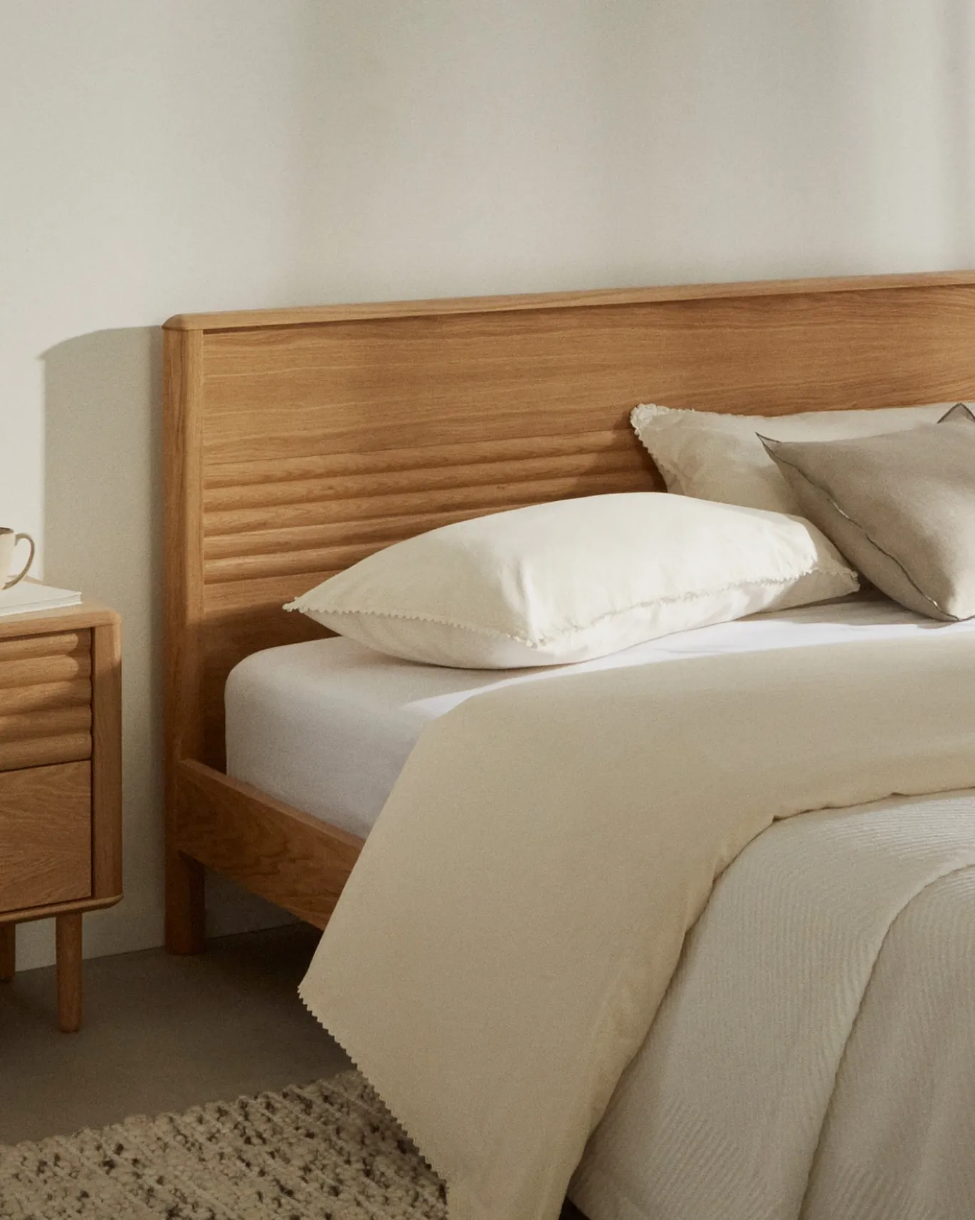 Kave Home Bedframe Lenon Naturel 160x200cm