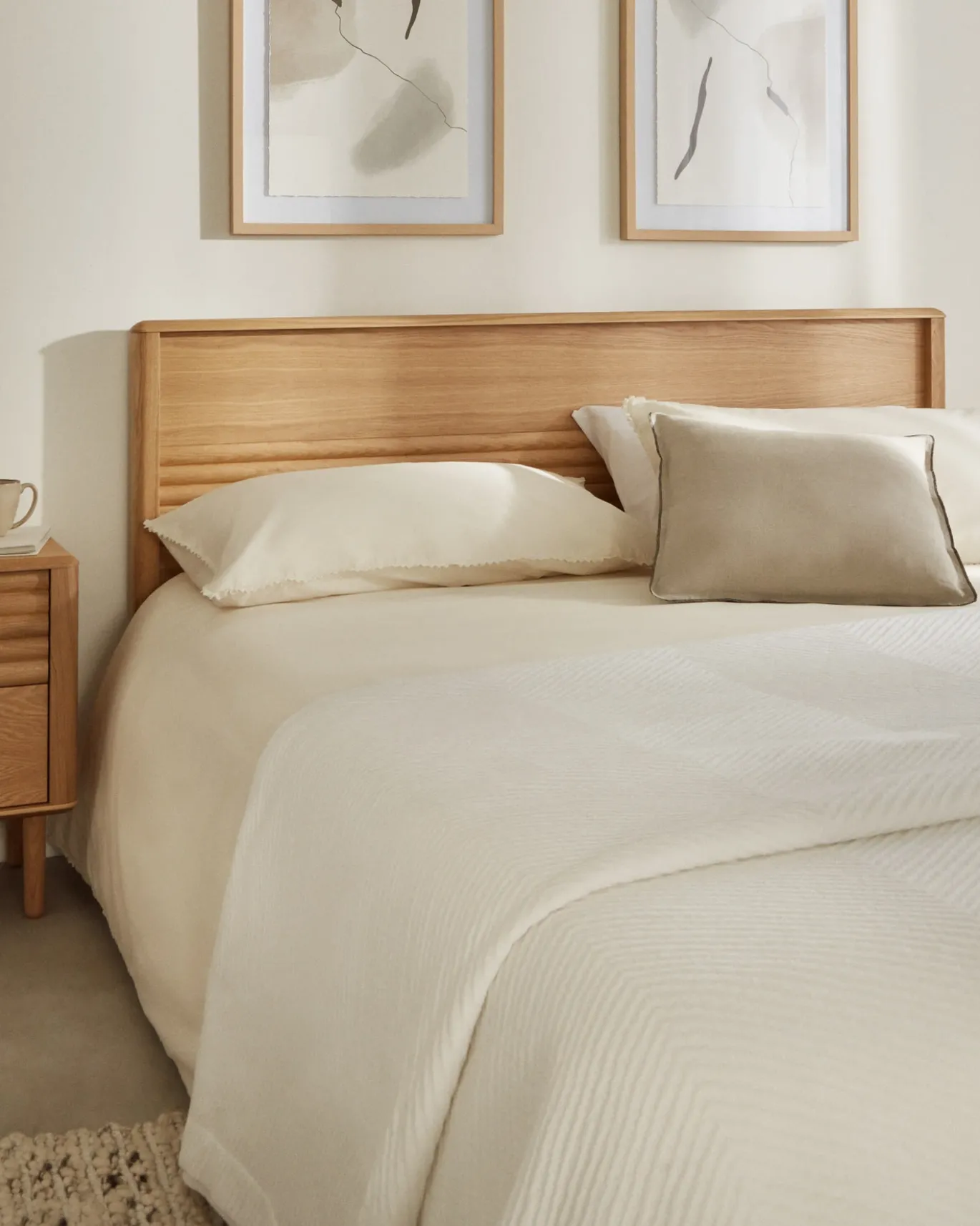 Kave Home Bedframe Lenon Naturel 160x200cm