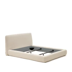 Kave Home Bedframe Martina Off White Bouclé 160x200cm