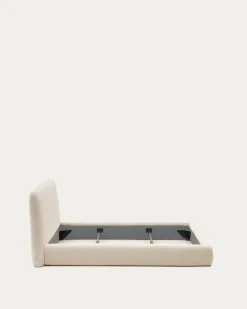 Kave Home Bedframe Martina Off White Bouclé 160x200cm