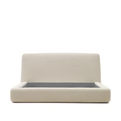 Kave Home Bedframe Martina Off White Bouclé 160x200cm