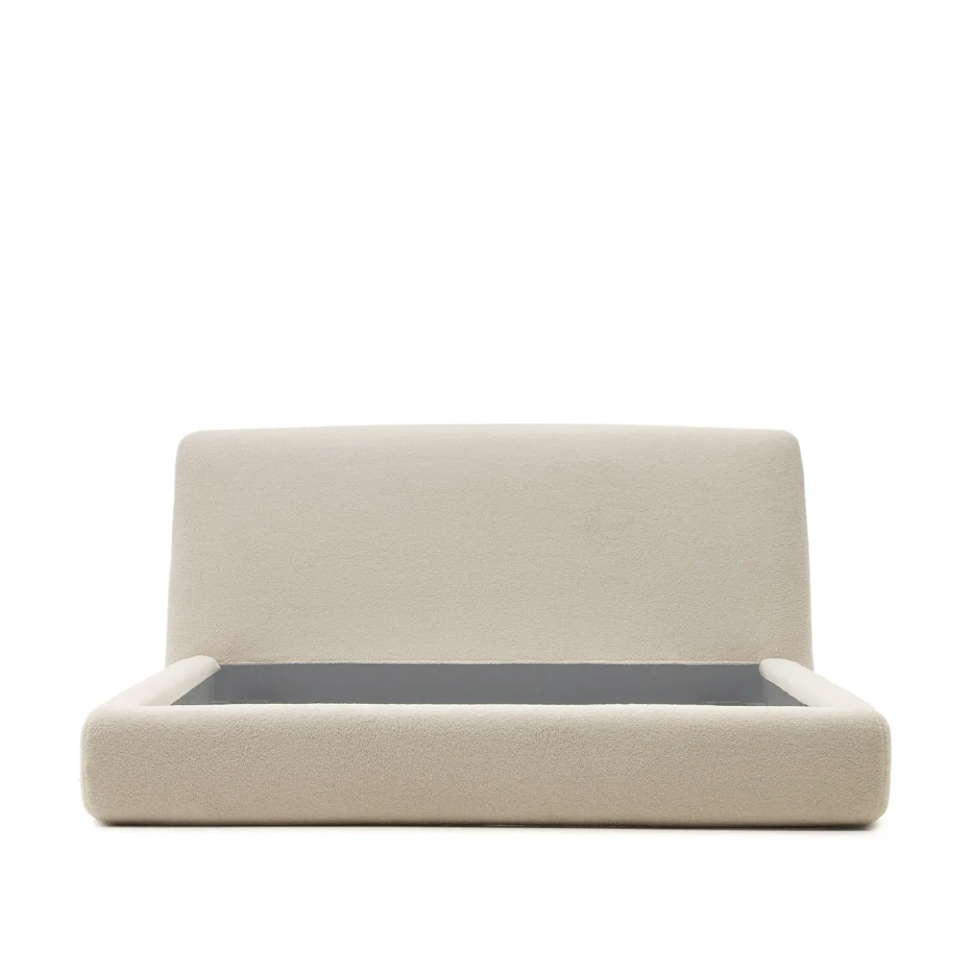 Kave Home Bedframe Martina Off White Bouclé 160x200cm