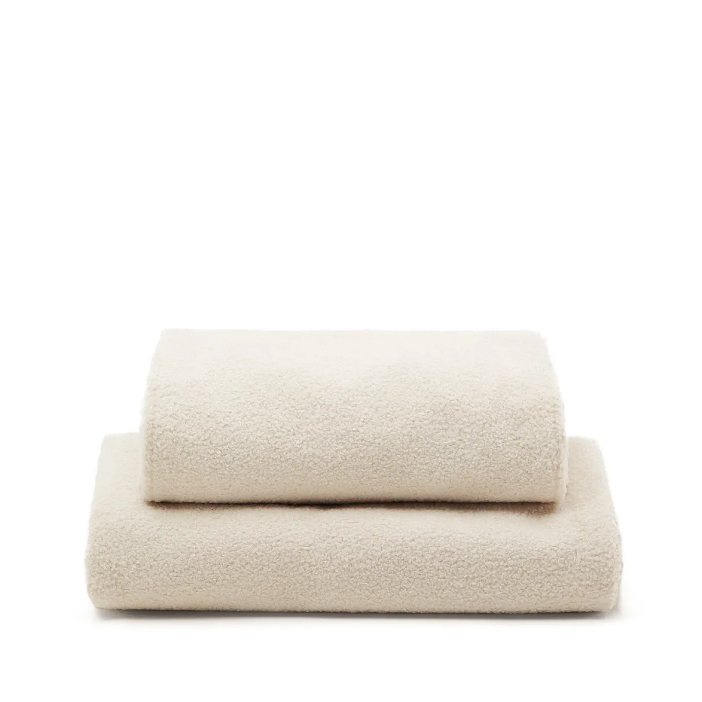 Kave Home Bedhoes Martina Off-white Boucle voor Matras 160x200cm