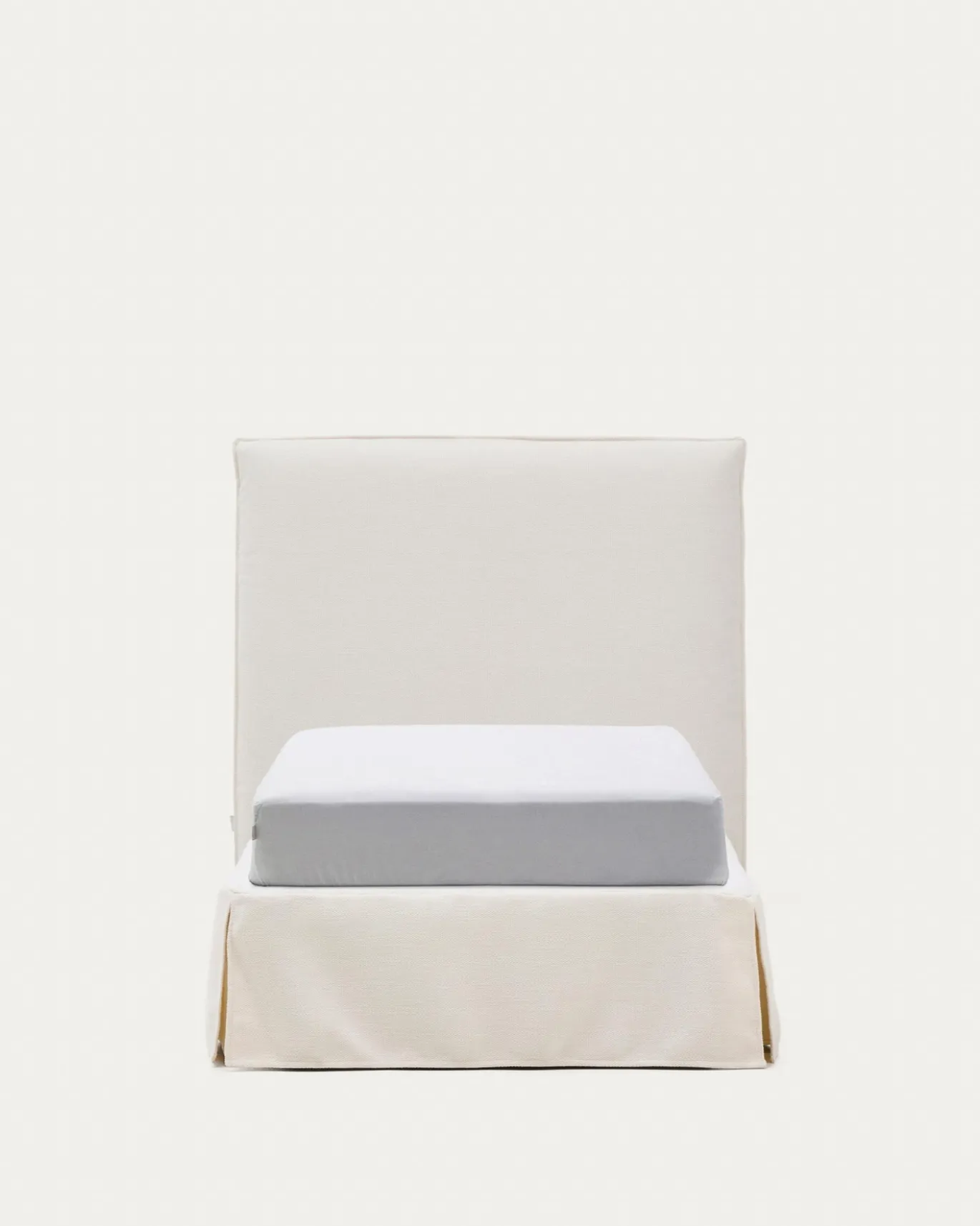 Kave Home Bed Jaira Chenille Wit 90x200cm