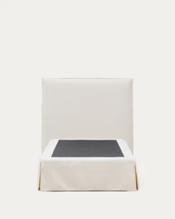Kave Home Bed Jaira Chenille Wit 90x200cm