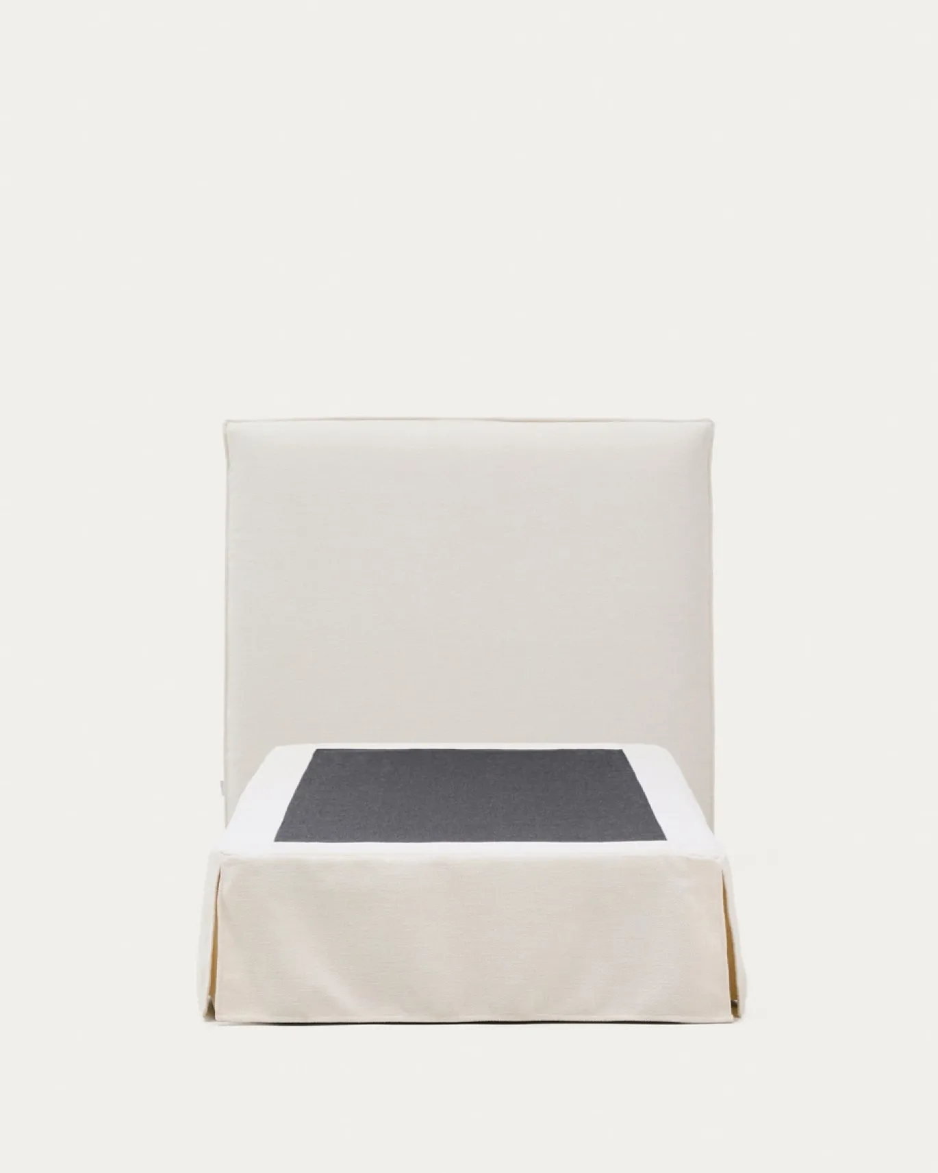 Kave Home Bed Jaira Chenille Wit 90x200cm