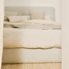 Kave Home Bed Martina met Afneembare Hoes Ecru Chenille voor Matras 180x200cm