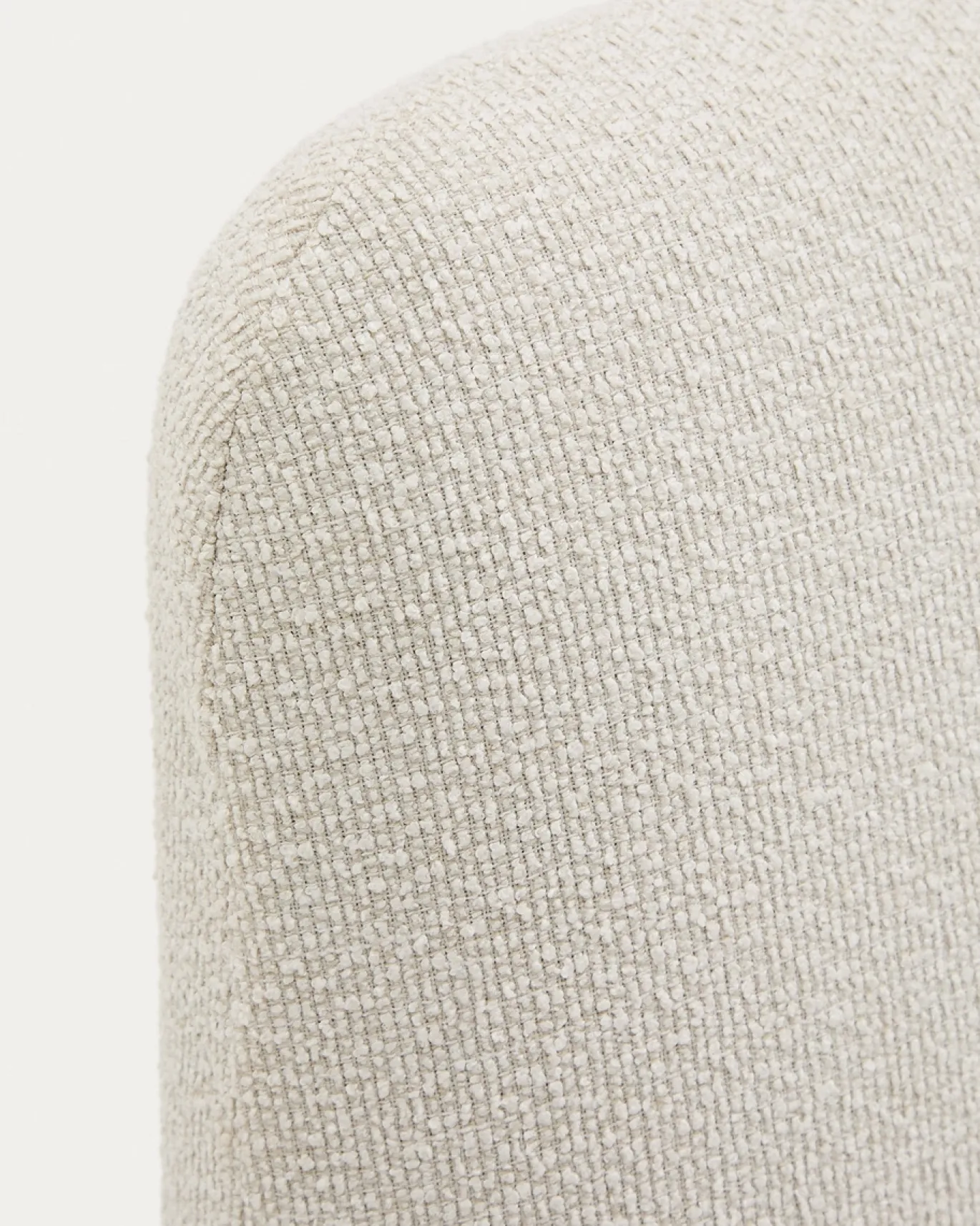 Kave Home Bed Martina met Afneembare Hoes Ecru Chenille voor Matras 180x200cm