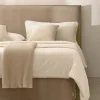 Kave Home Bed met Afneembare Bekleding Jaira Taupe Linnen en Katoen voor Matras 90x200cm