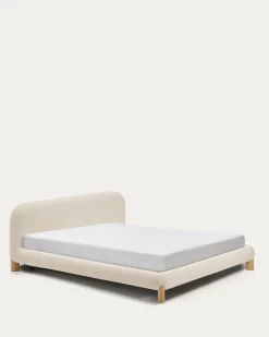 Kave Home Bed Odina Bouclé Ecru 180x200cm