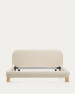 Kave Home Bed Odina Bouclé Ecru 160x200cm