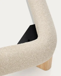 Kave Home Bed Odina Bouclé Ecru 160x200cm