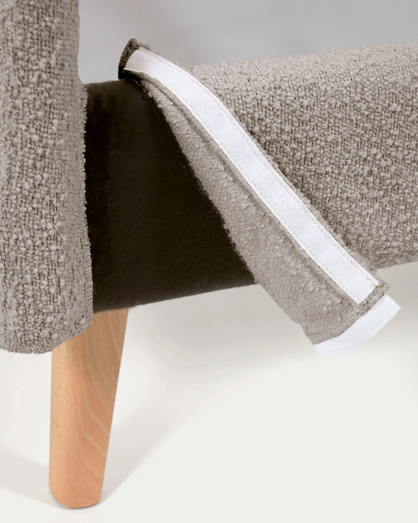 Kave Home Bedovertrek Dyla Lichtgrijs Fleece voor Matras 160x200cm