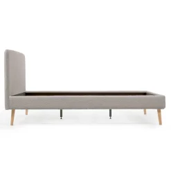 Kave Home Bedovertrek Dyla Lichtgrijs Fleece voor Matras 160x200cm