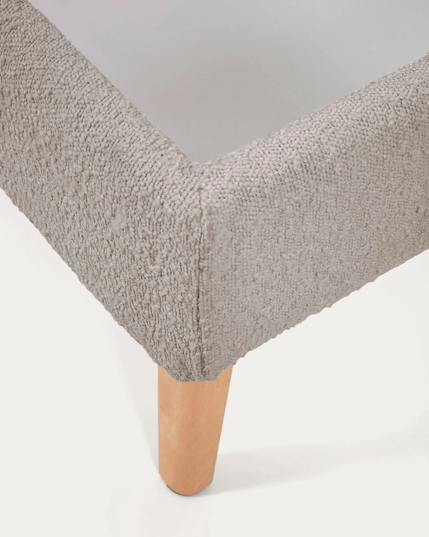 Kave Home Bedovertrek Dyla Lichtgrijs Fleece voor Matras 160x200cm