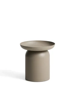 Kave Home Bijzettafel Arcola Aluminium Taupe Ø45cm