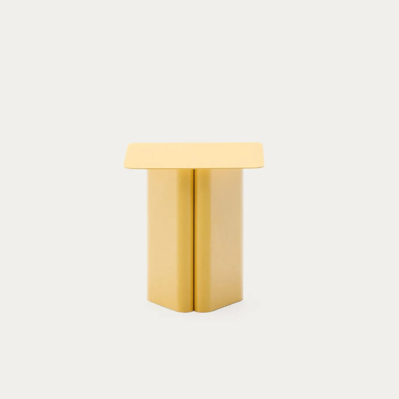 Kave Home Bijzettafel Arvin Geel 42x42cm