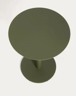 Kave Home Bijzettafel Asinara Aluminium Groen Ø40cm