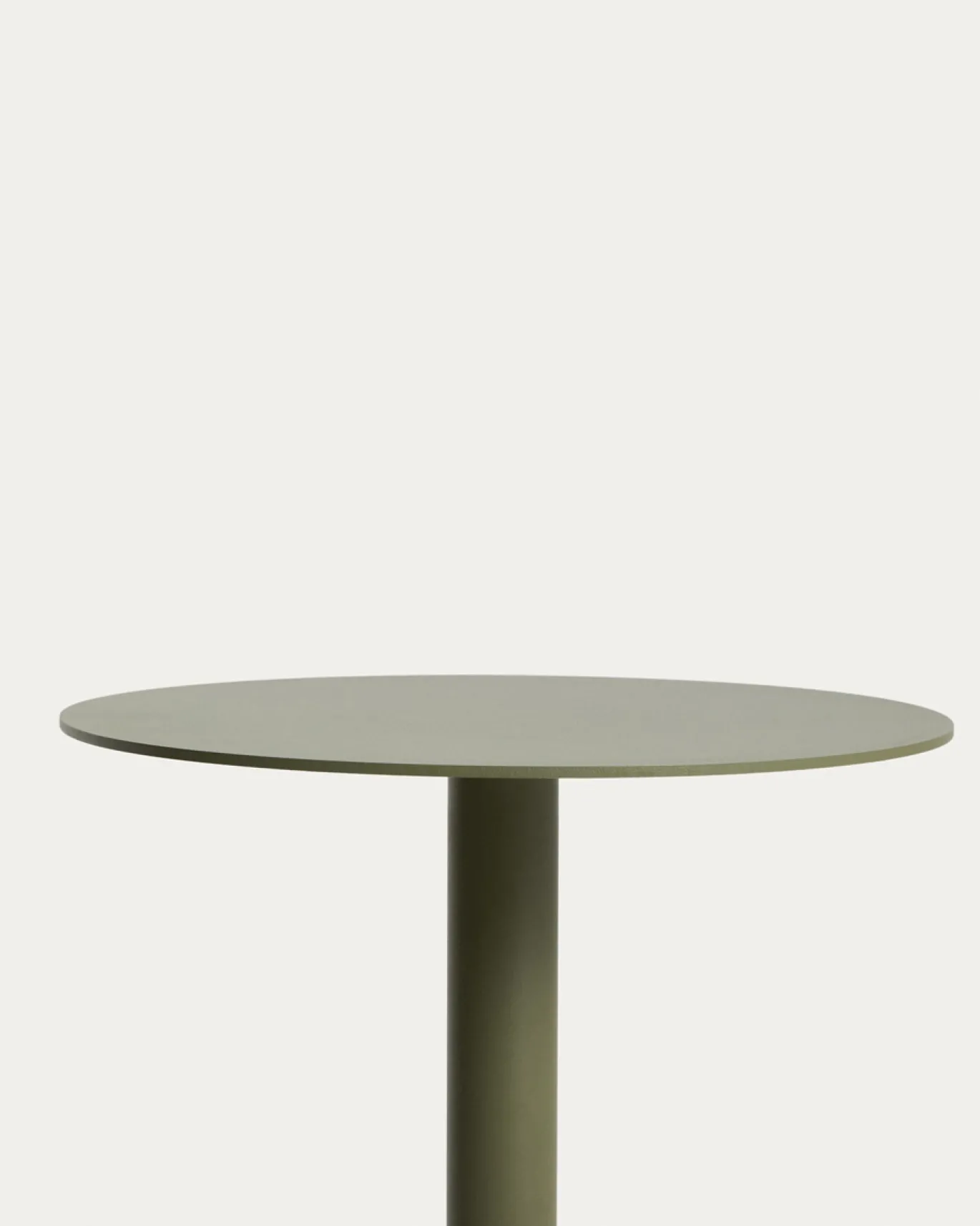Kave Home Bijzettafel Asinara Aluminium Groen Ø40cm