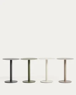 Kave Home Bijzettafel Asinara Aluminium Groen Ø40cm