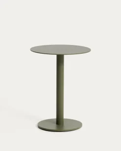 Kave Home Bijzettafel Asinara Aluminium Groen Ø40cm
