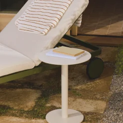 Kave Home Bijzettafel Asinara Aluminium Taupe Ø40cm