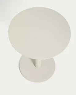 Kave Home Bijzettafel Asinara Aluminium Taupe Ø40cm