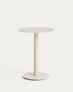 Kave Home Bijzettafel Asinara Aluminium Taupe Ø40cm