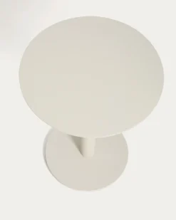 Kave Home Bijzettafel Asinara Aluminium Taupe Ø40cm